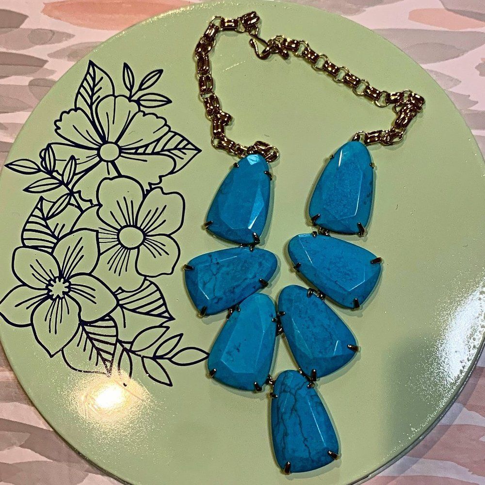 Kendra Scott Harlow Turquoise Necklace